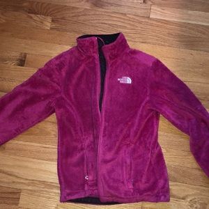 Fuzzy North face jacket